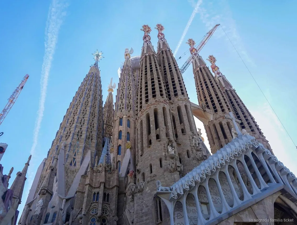 Ausblick über Barcelona vom Park Güell auf der Sagrada Familia Kombitour