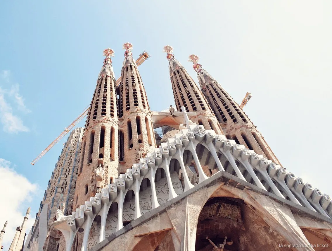 Sagrada Familia skip-the-line guided tour interior with tree-like columns
