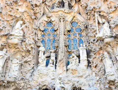Aufzugeingang für die Sagrada Familia Turmtour