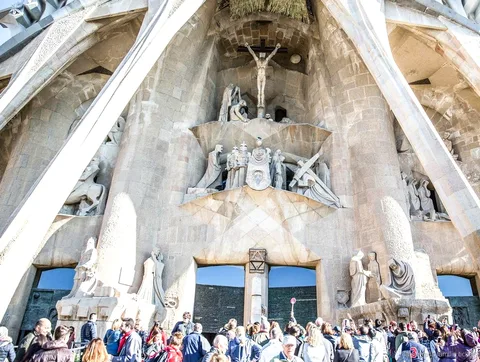 Wendeltreppe auf der Sagrada Familia Turmzugang Tour