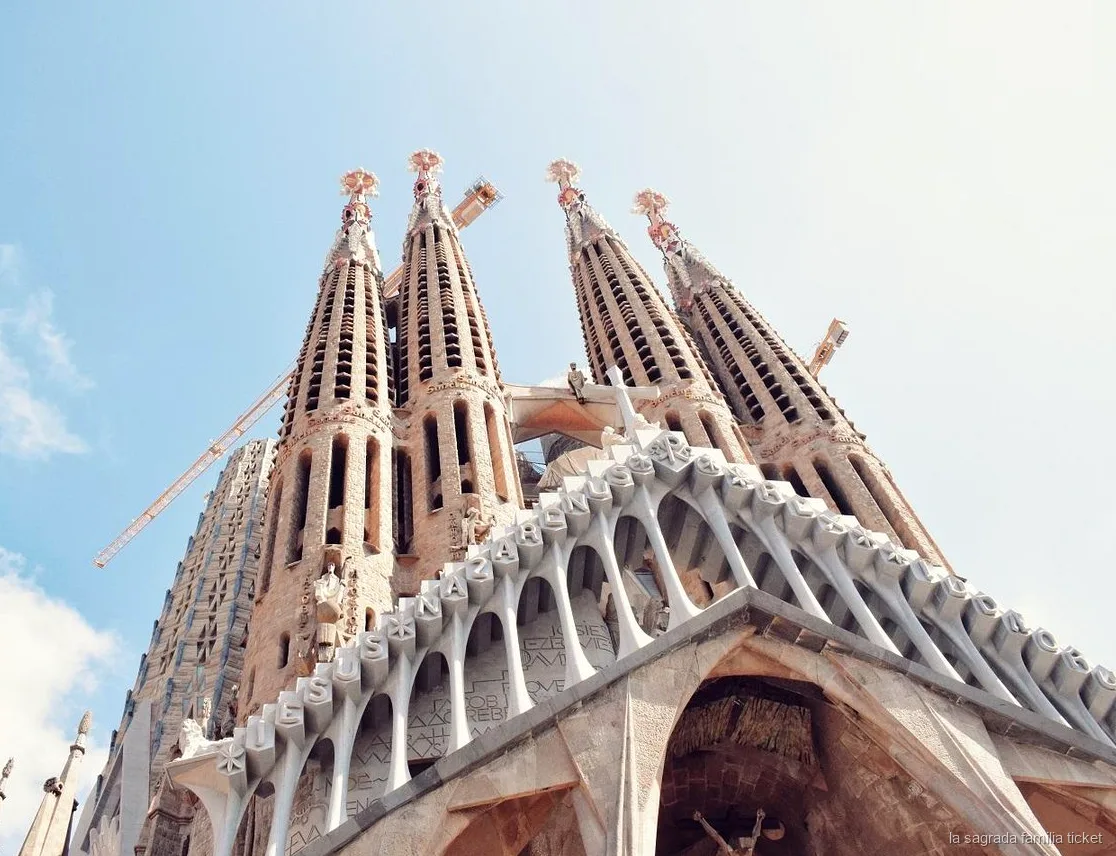 Panoramic view of Barcelona from the Sagrada Familia towers
