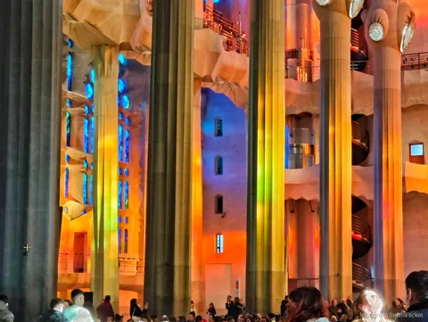 Piccolo gruppo durante la visita privata alla Sagrada Familia